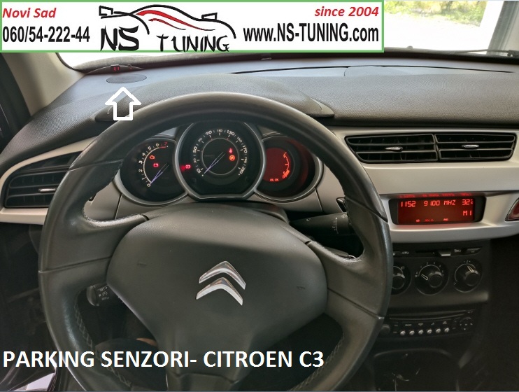 ugradnja parking senzori sa ekranom novi sad citroen c3 2011 2012 2013 2014 2015 2016  ns tuning